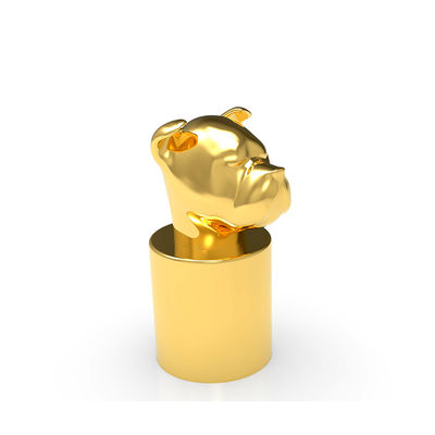 مخصص الكلب رئيس الذهب Fasion ISO 9001 قبعات زجاجة عطر